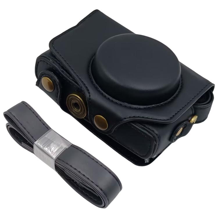 For Canon PowerShot SX710 HS / SX700 HS Retro Leather Full Body Camera Cover Bag with Strap