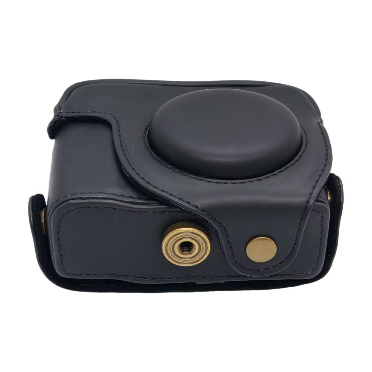 For Canon PowerShot G10 / G11 / G12 Retro Leather Full Body Camera Cover Bag with Strap