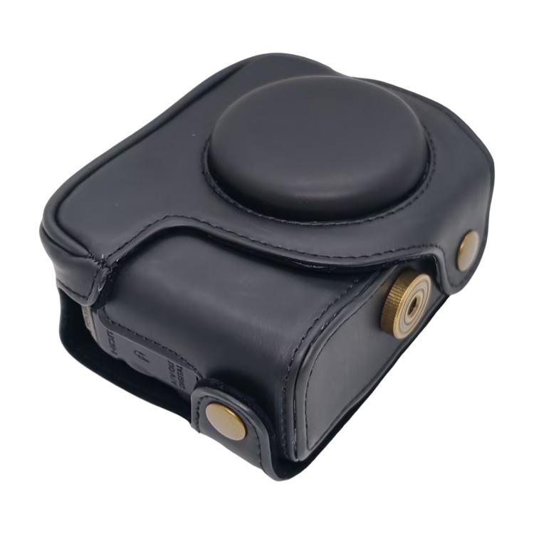 For Canon PowerShot G10 / G11 / G12 Retro Leather Full Body Camera Cover Bag with Strap