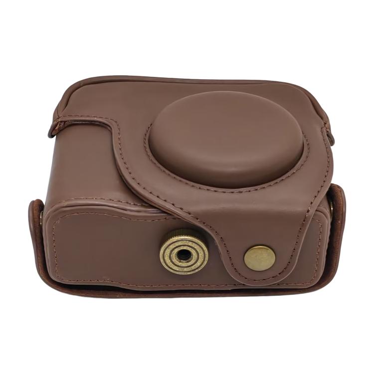 For Canon PowerShot G10 / G11 / G12 Retro Leather Full Body Camera Cover Bag with Strap