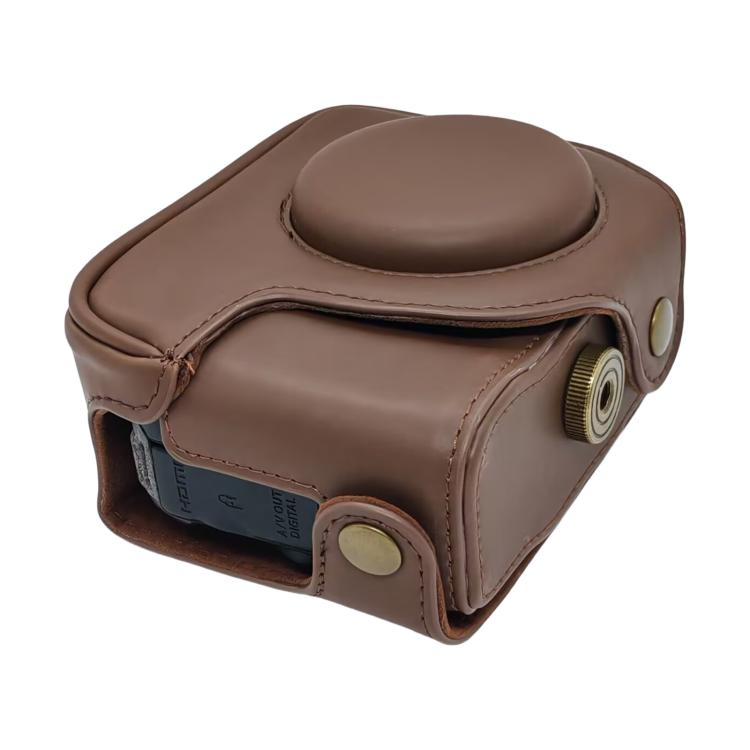 For Canon PowerShot G10 / G11 / G12 Retro Leather Full Body Camera Cover Bag with Strap