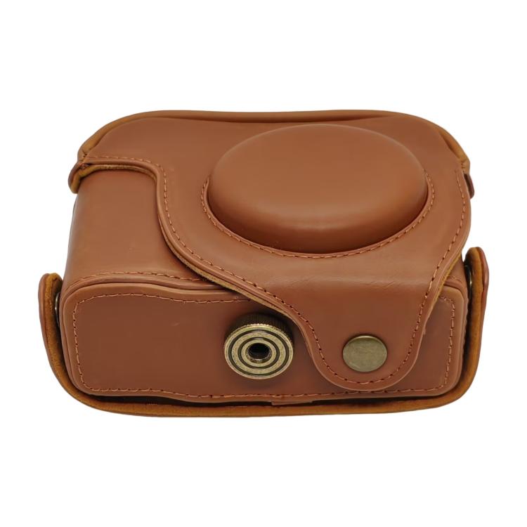 For Canon PowerShot G10 / G11 / G12 Retro Leather Full Body Camera Cover Bag with Strap