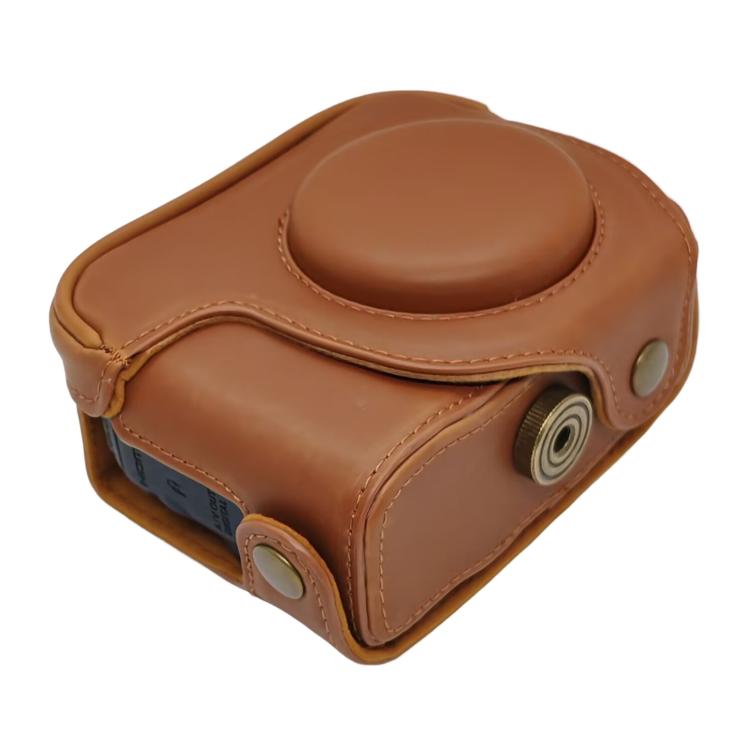 For Canon PowerShot G10 / G11 / G12 Retro Leather Full Body Camera Cover Bag with Strap