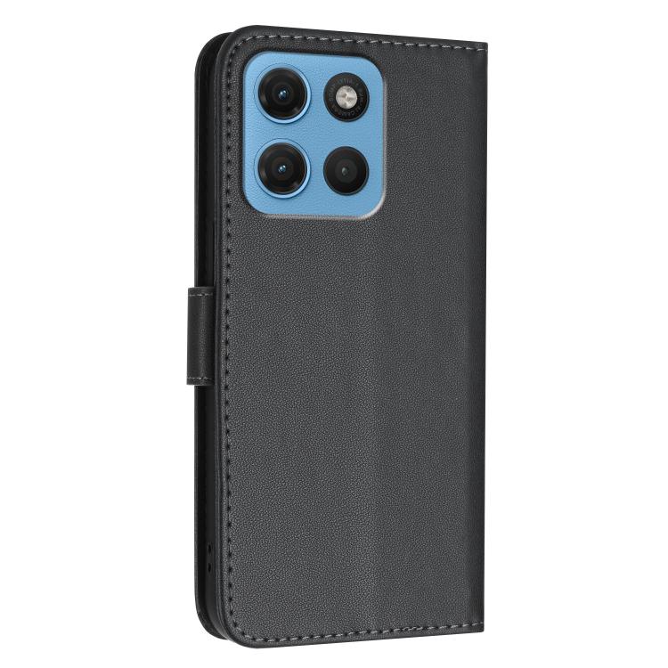 For Motorola Moto G67 5G / G77 5G Triangle Pattern Buckle Clasp Leather Phone Case