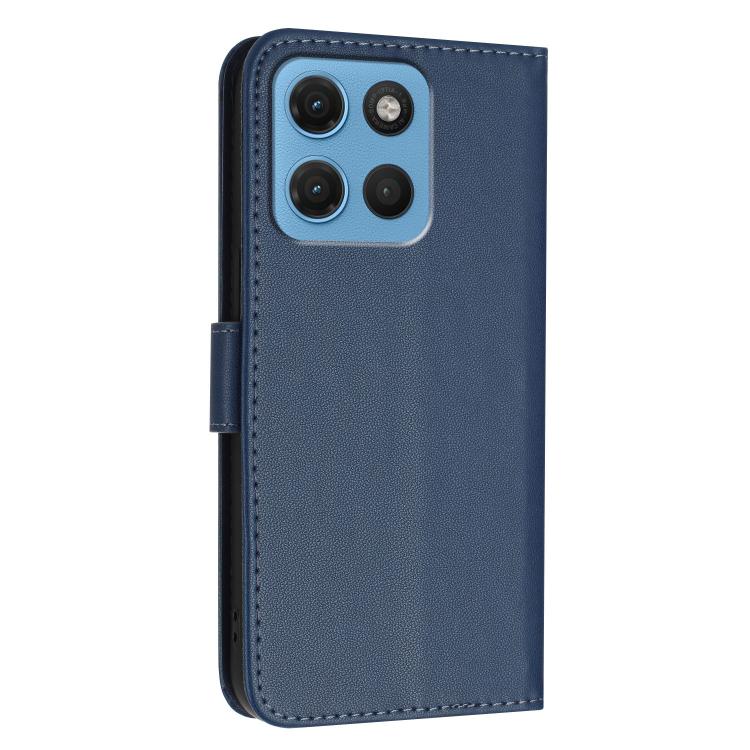 For Motorola Moto G67 5G / G77 5G Triangle Pattern Buckle Clasp Leather Phone Case