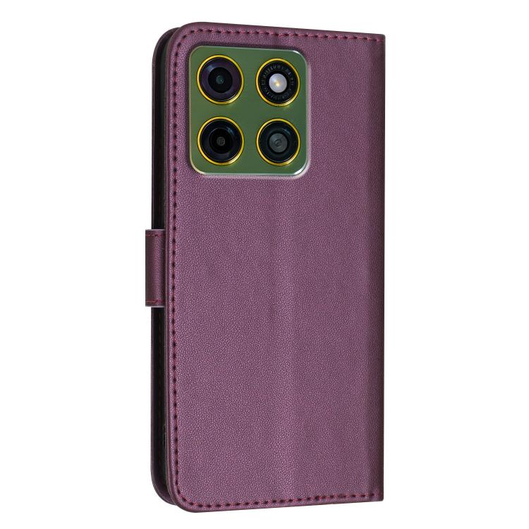For Motorola Moto X70 Air Pro 5G Triangle Pattern Buckle Clasp Leather Phone Case