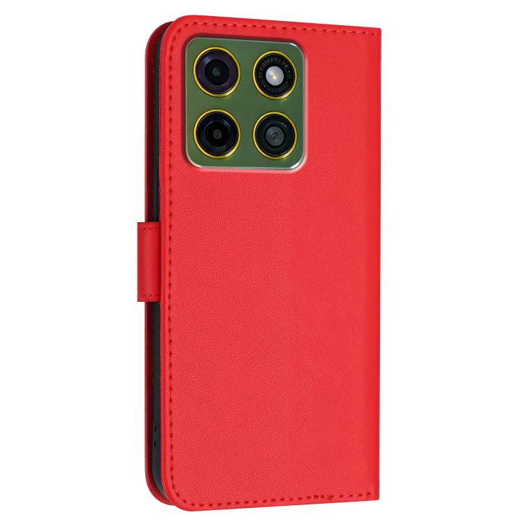 For Motorola Moto X70 Air Pro 5G Triangle Pattern Buckle Clasp Leather Phone Case