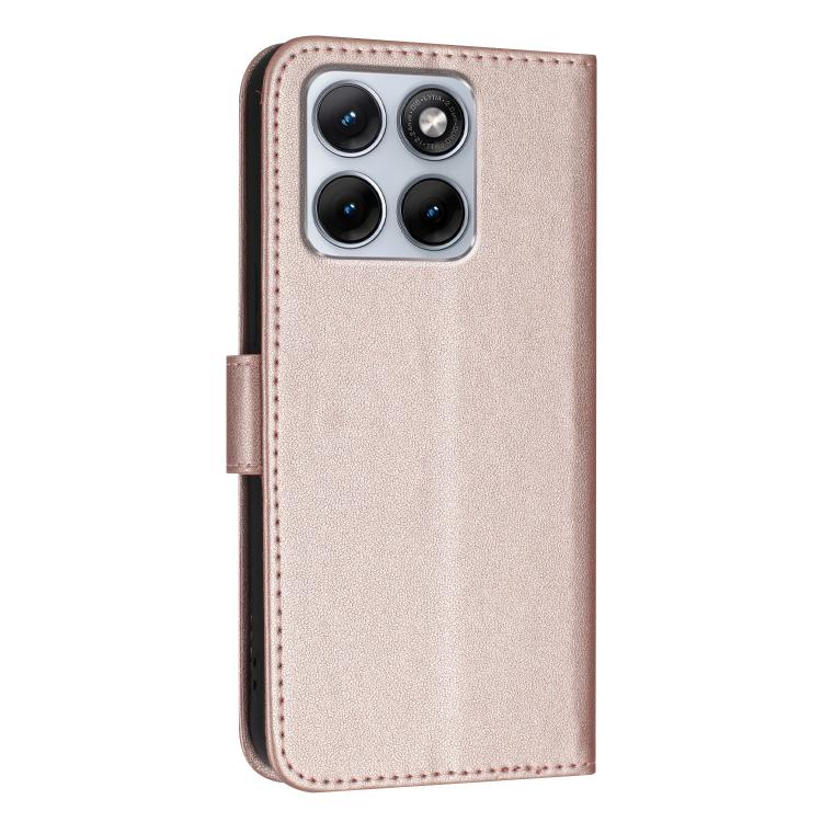 For Motorola Edge 70 Fusion 5G Triangle Pattern Buckle Clasp Leather Phone Case