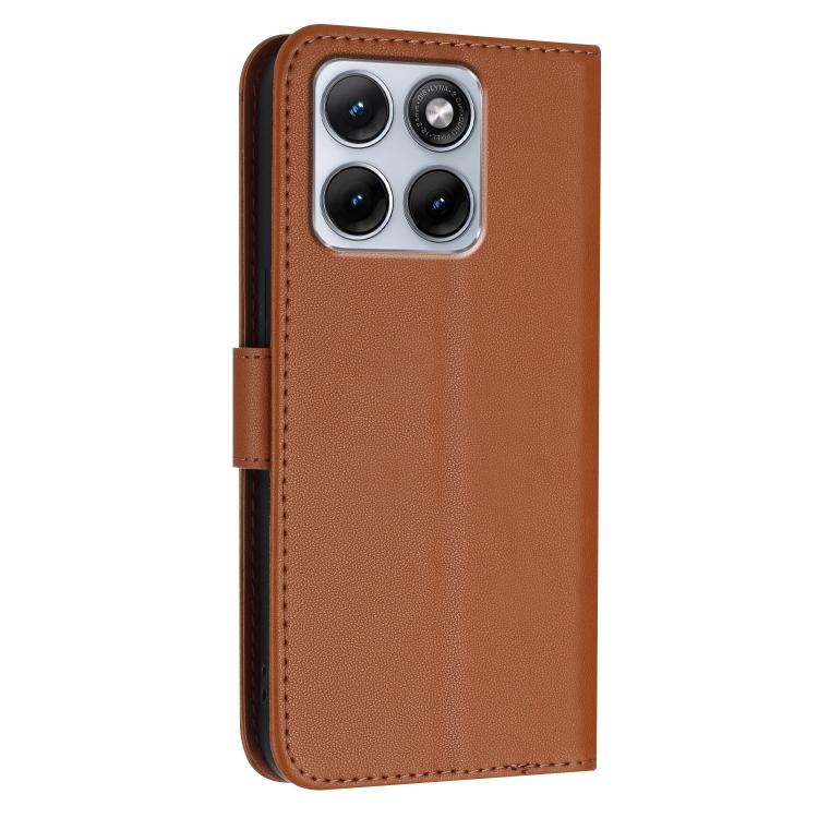 For Motorola Edge 70 Fusion 5G Triangle Pattern Buckle Clasp Leather Phone Case