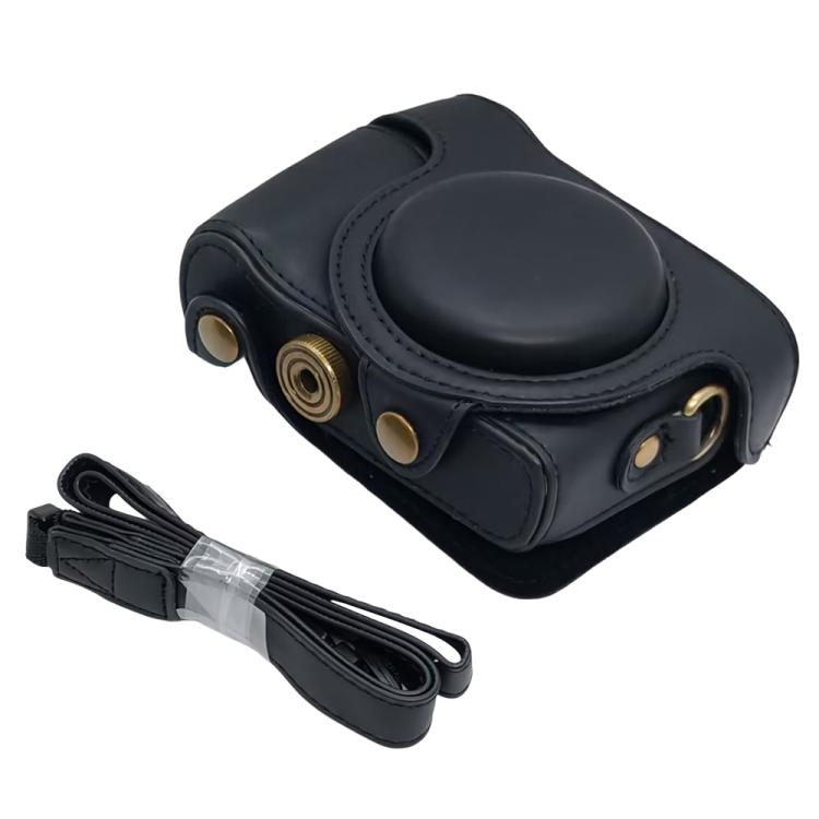 For Sony DSC-HX30 / HX50 / HX60 Retro Leather Full Body Camera Cover Bag with Strap