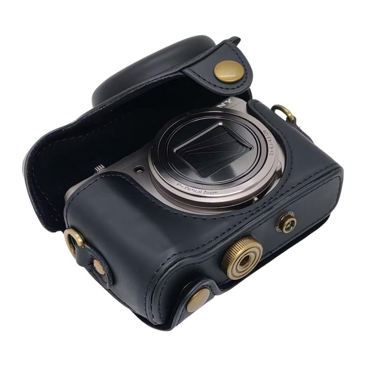 For Sony DSC-HX30 / HX50 / HX60 Retro Leather Full Body Camera Cover Bag with Strap