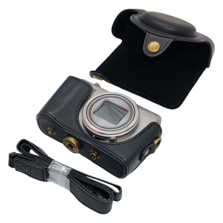 For Sony DSC-HX30 / HX50 / HX60 Retro Leather Full Body Camera Cover Bag with Strap
