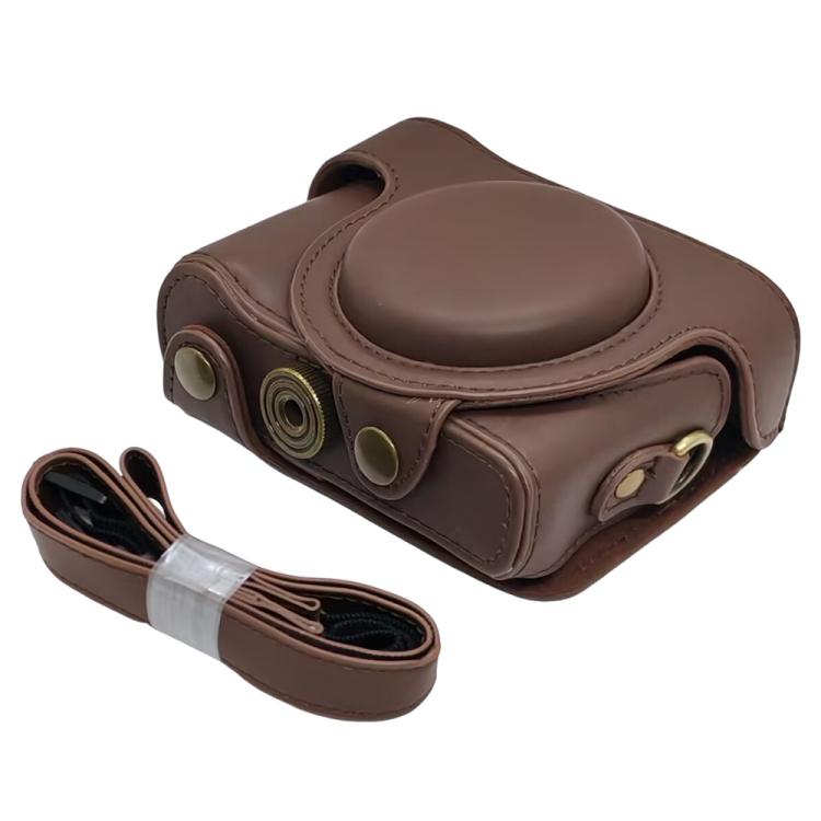 For Sony DSC-HX30 / HX50 / HX60 Retro Leather Full Body Camera Cover Bag with Strap