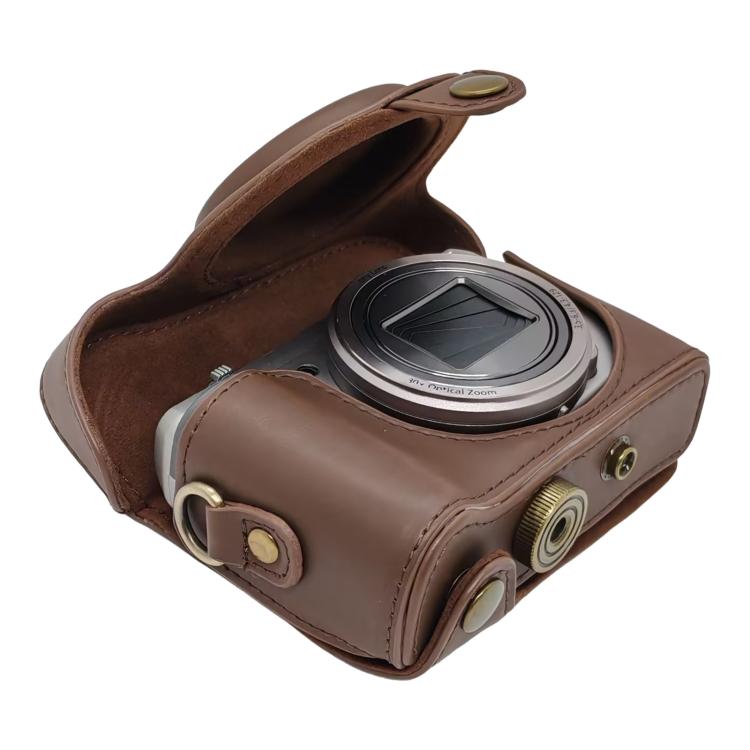 For Sony DSC-HX30 / HX50 / HX60 Retro Leather Full Body Camera Cover Bag with Strap