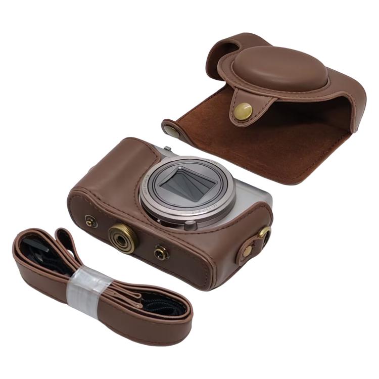 For Sony DSC-HX30 / HX50 / HX60 Retro Leather Full Body Camera Cover Bag with Strap