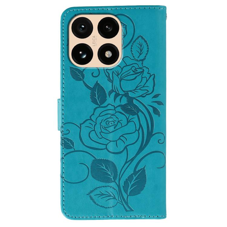 For Xiaomi 15T 5G Rose Butterfly Embossed Leather Phone Case