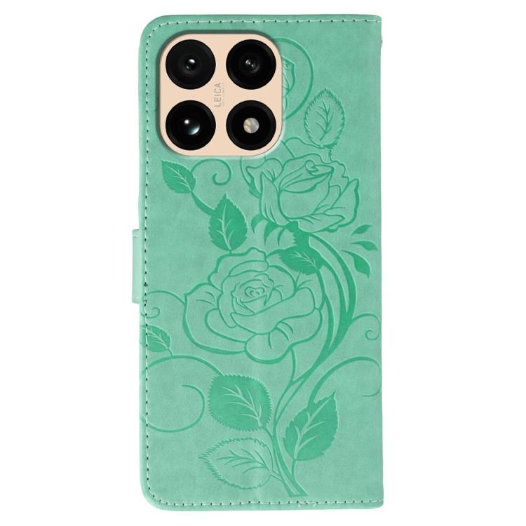 For Xiaomi 15T 5G Rose Butterfly Embossed Leather Phone Case