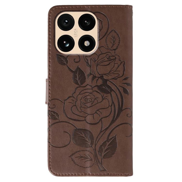 For Xiaomi 15T 5G Rose Butterfly Embossed Leather Phone Case