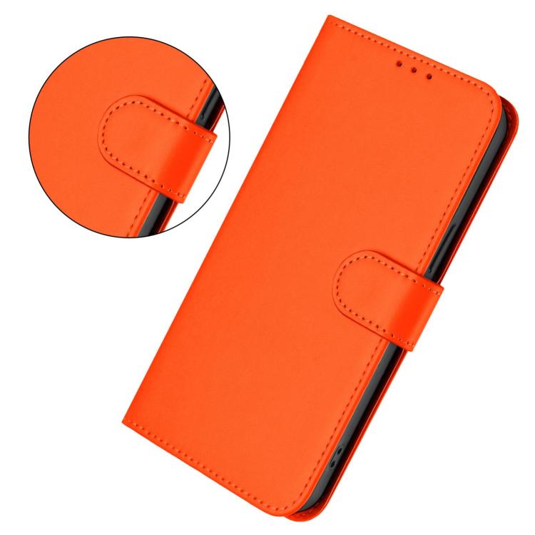 For vivo X300s Skin Feel Solid Color Leather Phone Case with Lanyard