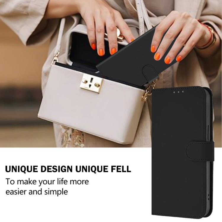 For vivo X300s Skin Feel Solid Color Leather Phone Case with Lanyard