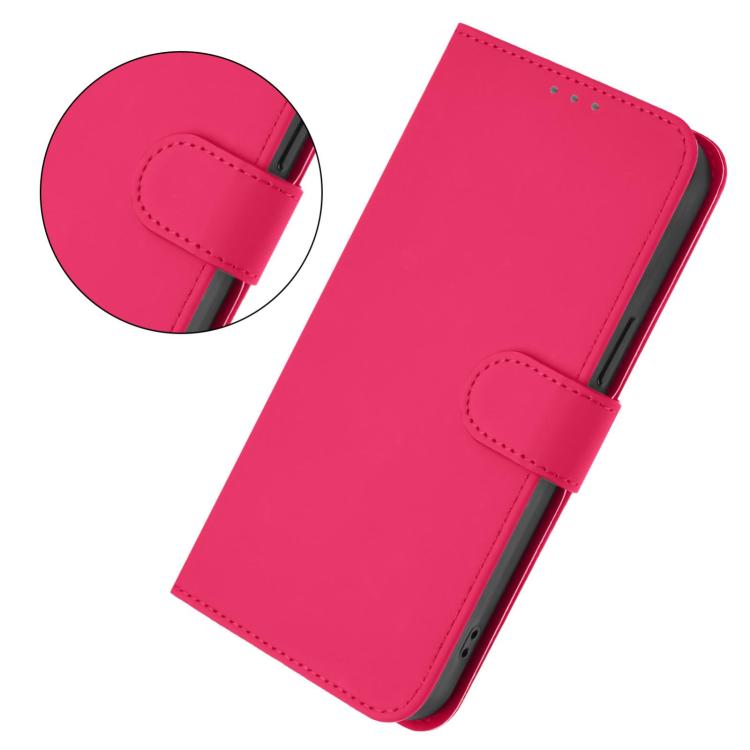 For vivo X300s Skin Feel Solid Color Leather Phone Case with Lanyard