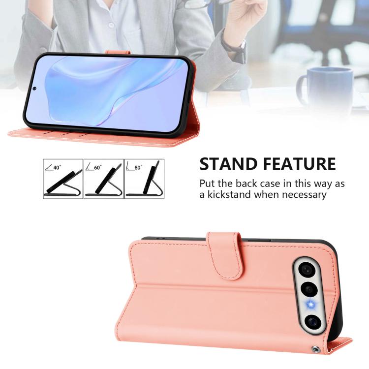 For vivo X300 FE 5G Zeiss/S50 Pro Mini 5G Skin Feel Solid Color Leather Phone Case with Lanyard