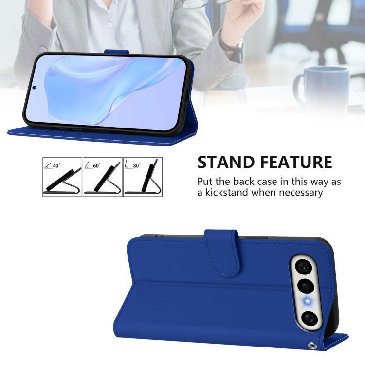 For vivo X300 FE 5G Zeiss/S50 Pro Mini 5G Skin Feel Solid Color Leather Phone Case with Lanyard