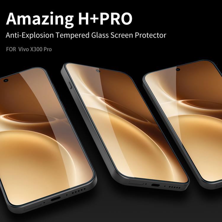 For vivo X300 Pro NILLKIN H+Pro 0.2mm 9H Explosion-proof Tempered Glass Film