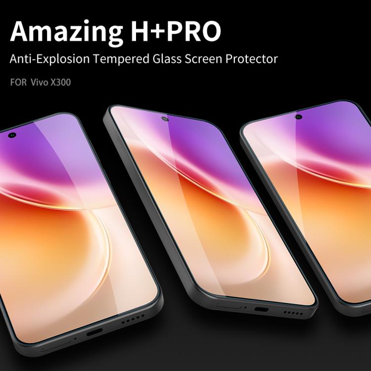 For vivo X300 NILLKIN H+Pro 0.2mm 9H Explosion-proof Tempered Glass Film