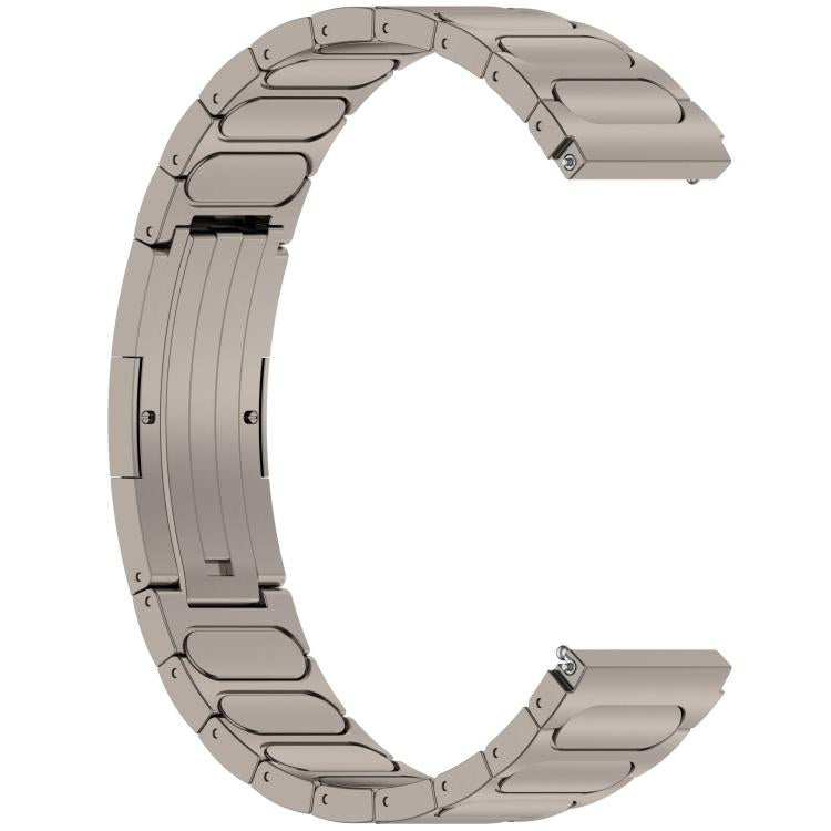 22mm Round I-shaped Buckle Titanium Alloy Watch Band