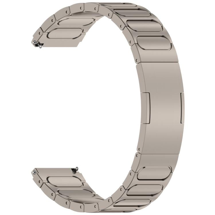 22mm Round I-shaped Buckle Titanium Alloy Watch Band