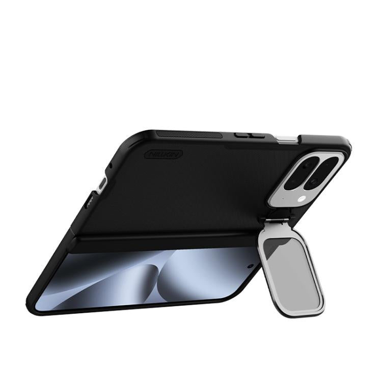For Google Pixel 10 Pro Fold NILLKIN Frosted Prop PC + TPU Transparent Mirror Cover Phone Case - Black