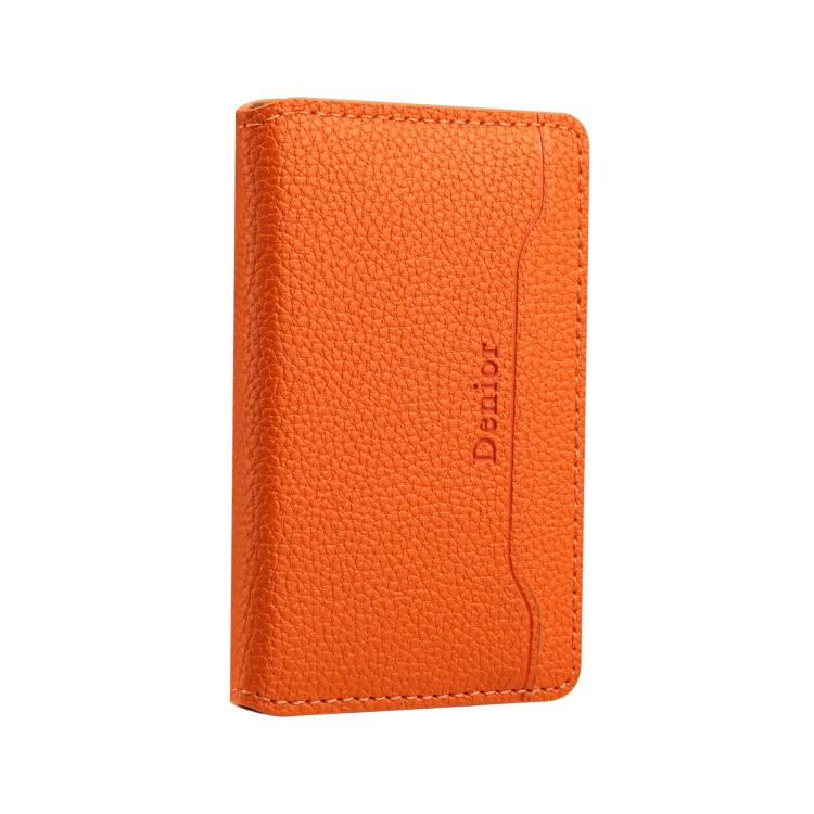 Denior V23 Litchi Texture MagSafe Wallet Leather Card Holder Bag