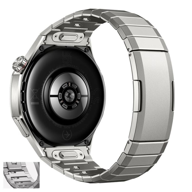 For Huawei Watch GT 6 Pro Arc One-beads Button Side-detachable Buckle Titanium Watch Band