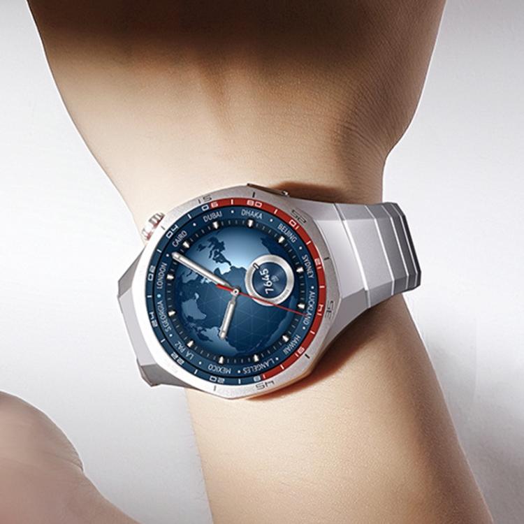 For Huawei Watch GT 6 Pro Arc One-beads Button Side-detachable Buckle Titanium Watch Band