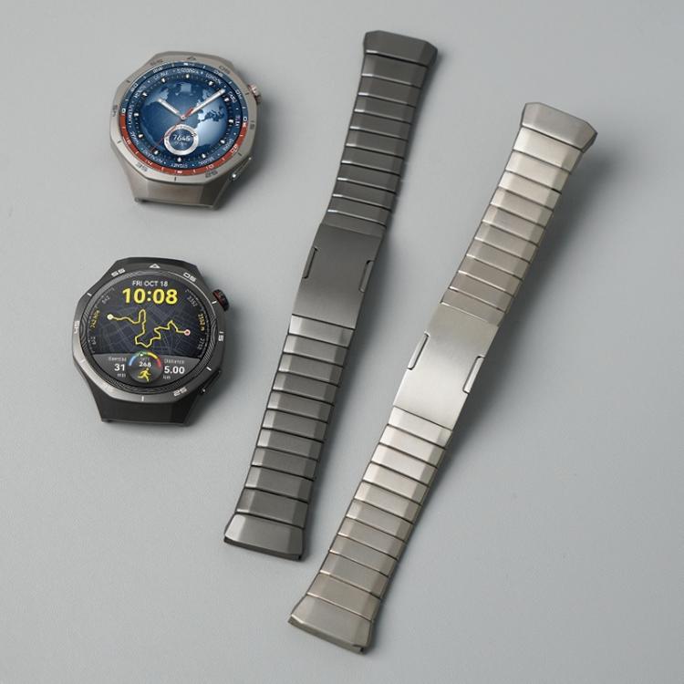 For Huawei Watch GT 6 Pro Arc One-beads Button Side-detachable Buckle Titanium Watch Band