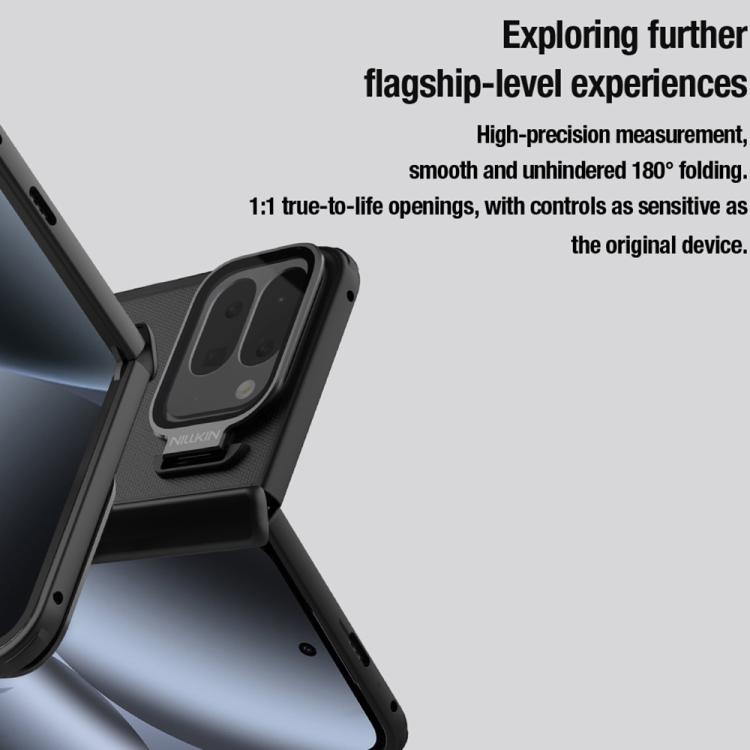 For Google Pixel 10 Pro Fold NILLKIN Frosted Prop PC + TPU MagSafe Magnetic Transparent Mirror Cover Phone Case - Black