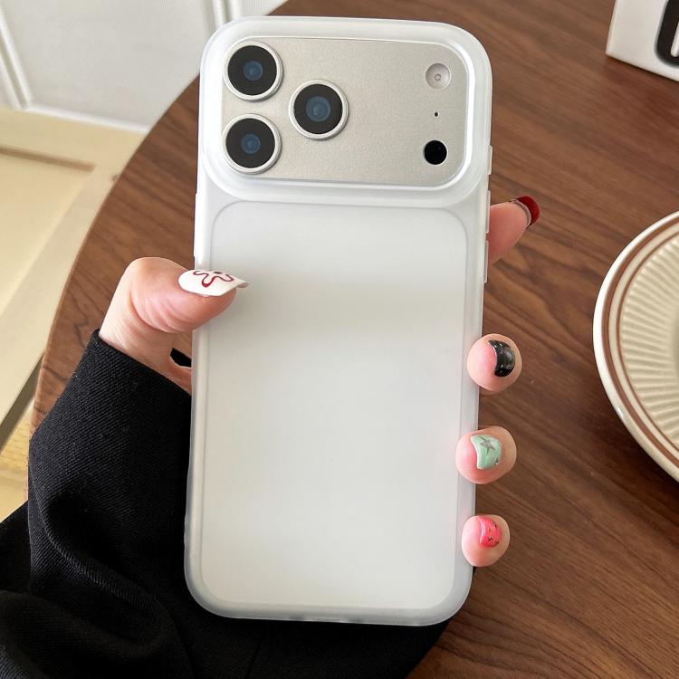For iPhone 17 Pro Max Frosted Translucent TPU Full Coverage Phone Case