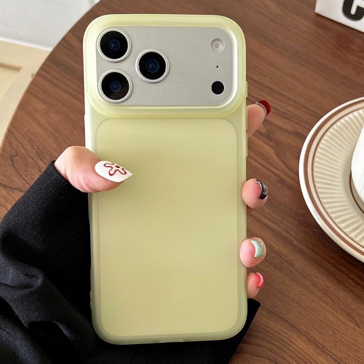 For iPhone 17 Pro Max Frosted Translucent TPU Full Coverage Phone Case