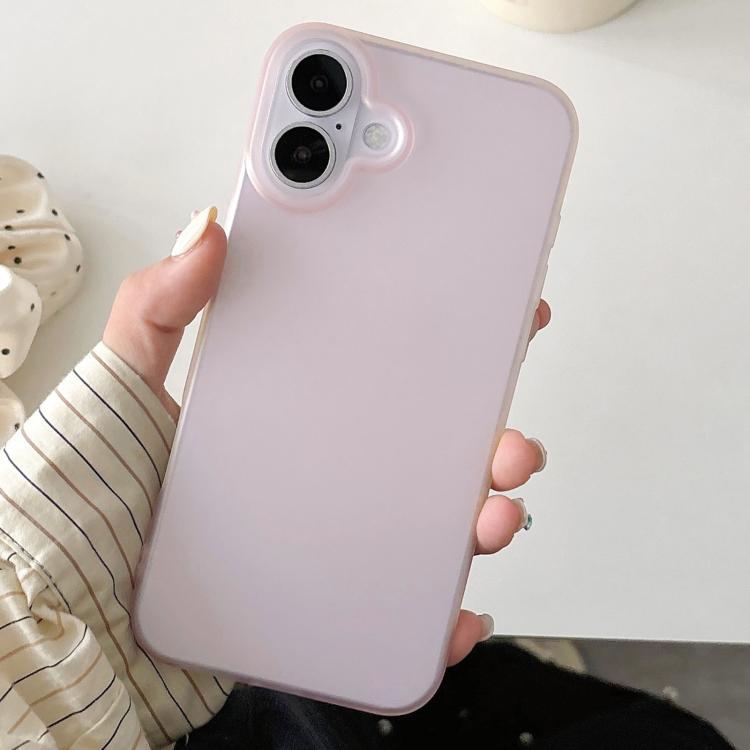 For iPhone 17 Frosted Translucent TPU Full Coverage Phone Case
