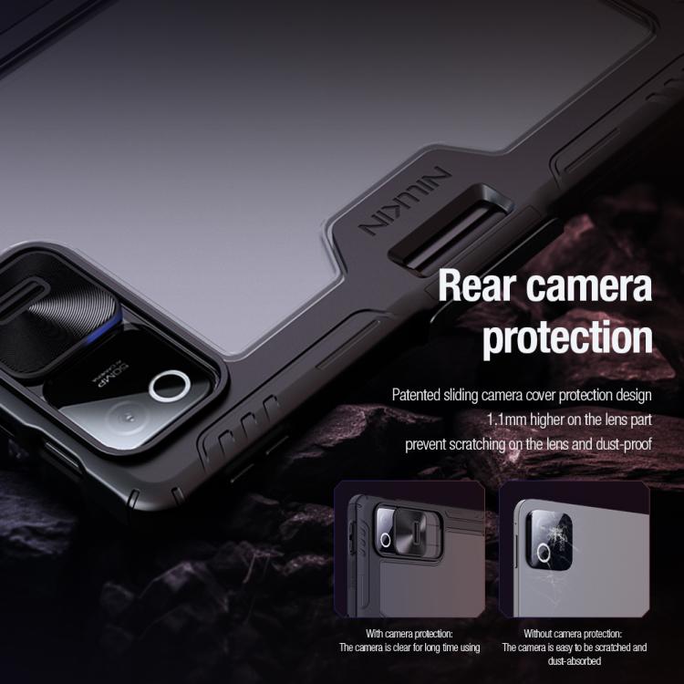 For Xiaomi Pad 8 / 8 Pro NILLKIN Bumper Pro Multi-angle Folding Style Tablet Leather Case - Black