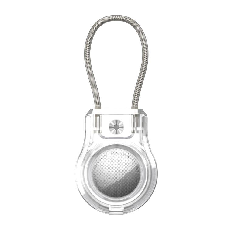 For AirTag 2nd Gen / AirTag 1st Gen Positioning Tracker Steel Wire Hook Waterproof Protective Cover
