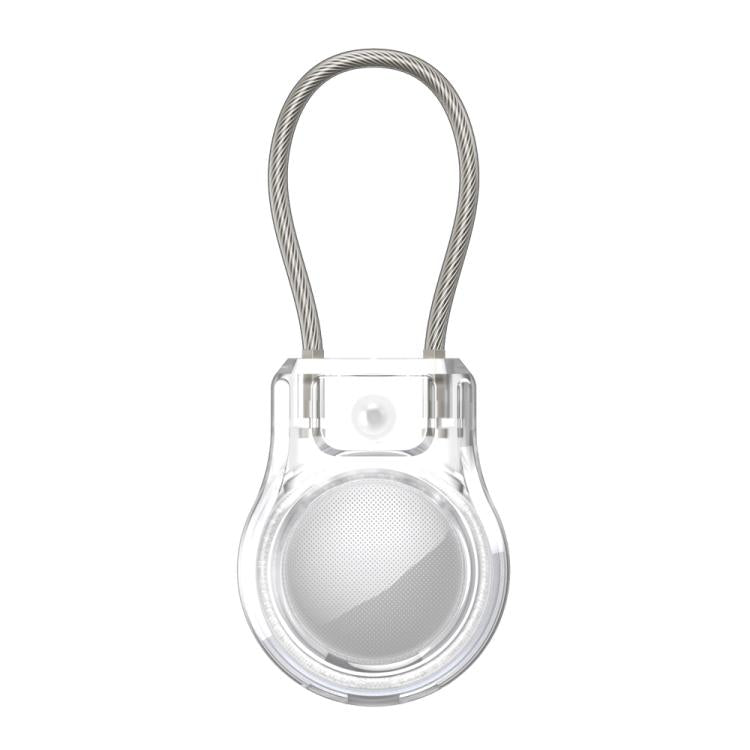 For AirTag 2nd Gen / AirTag 1st Gen Positioning Tracker Steel Wire Hook Waterproof Protective Cover