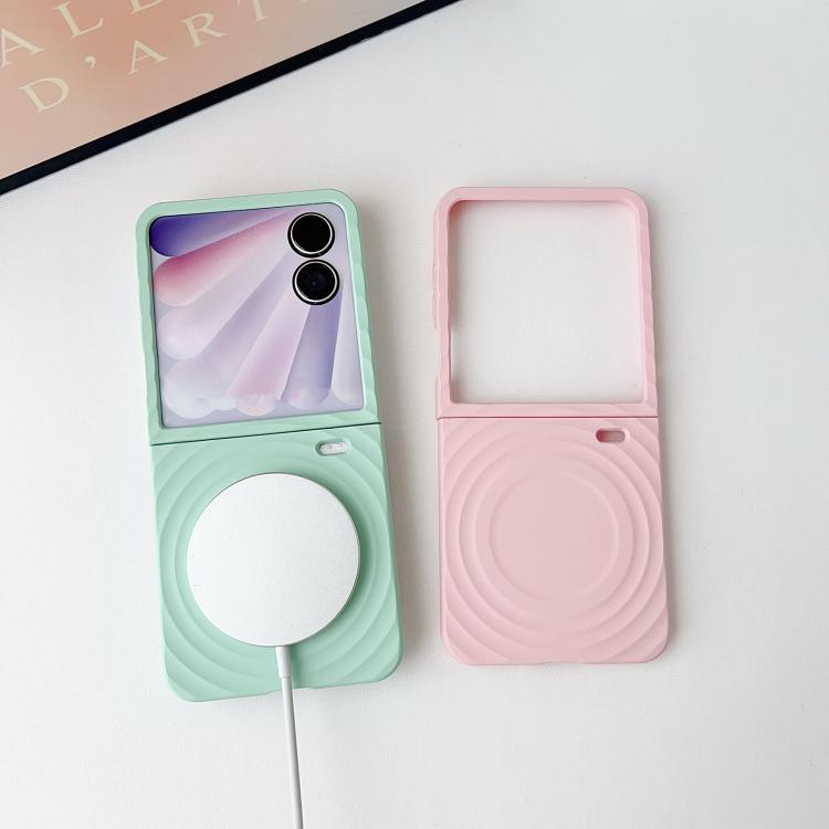 For Honor Magic V Flip 2 Rippling Pattern MagSafe Magnetic Folding Phone Case