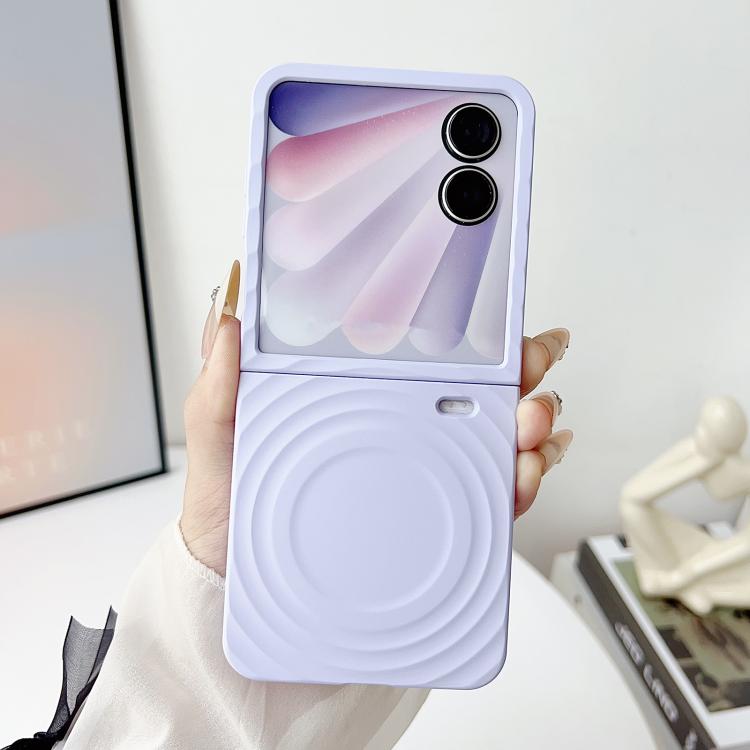 For Honor Magic V Flip 2 Rippling Pattern MagSafe Magnetic Folding Phone Case