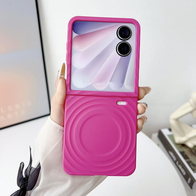 For Honor Magic V Flip 2 Rippling Pattern MagSafe Magnetic Folding Phone Case