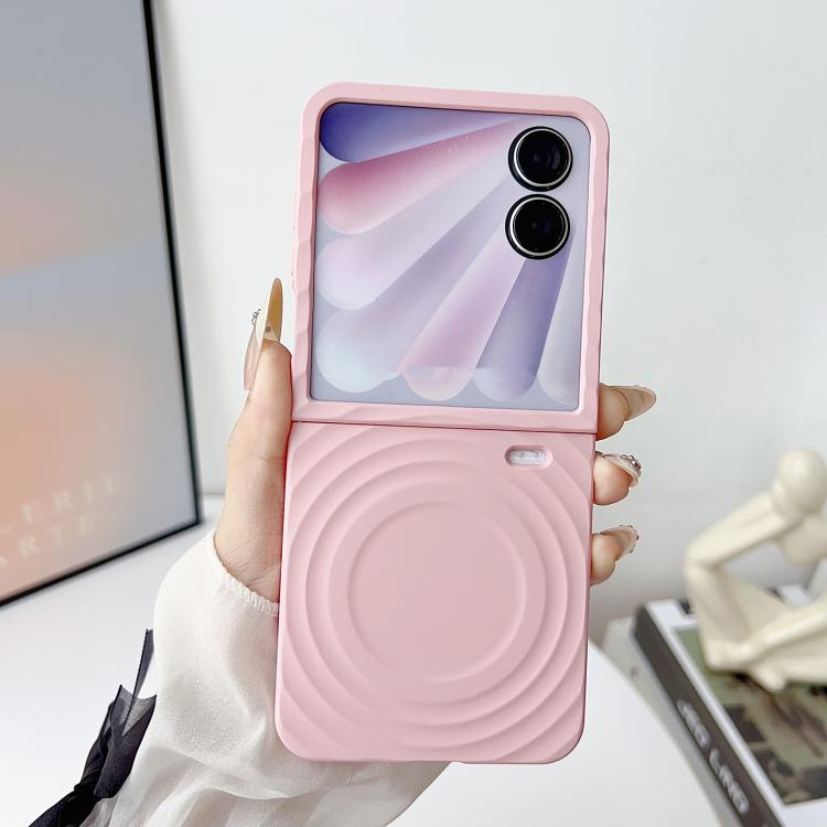 For Honor Magic V Flip 2 Rippling Pattern MagSafe Magnetic Folding Phone Case