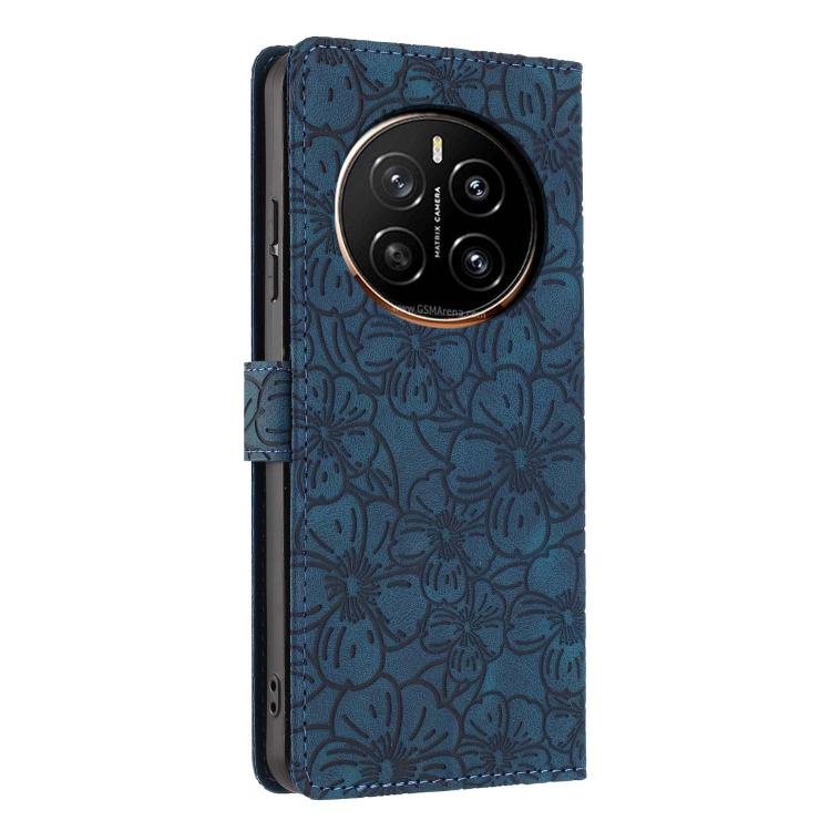 For Honor Magic7 Cherry Blossoms Embossed Leather Phone Case