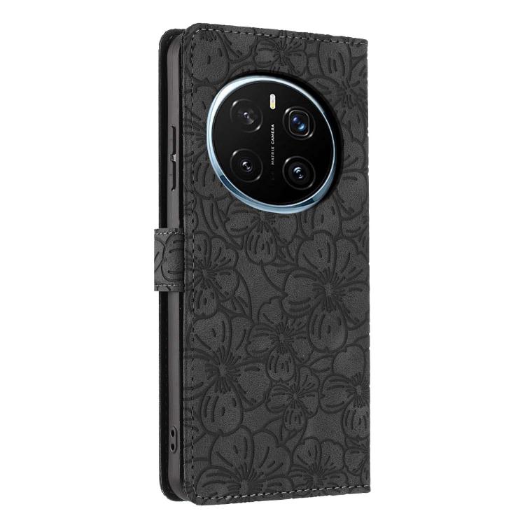 For Honor Magic7 Pro Cherry Blossoms Embossed Leather Phone Case