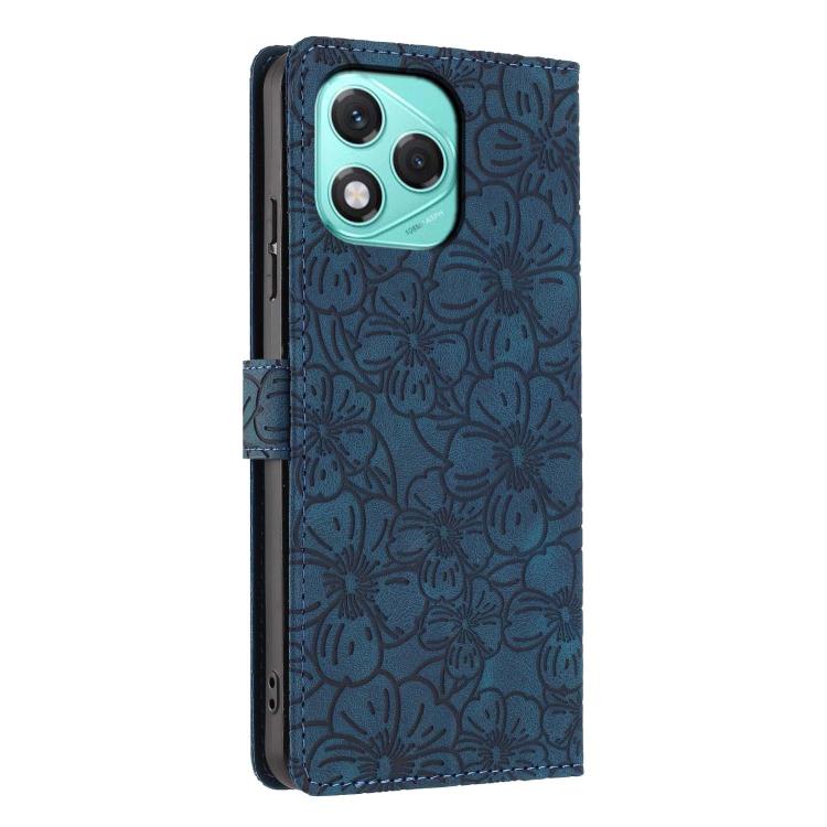 For Honor 400 Lite Global Cherry Blossoms Embossed Leather Phone Case